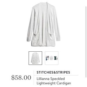 Speckled Lightweight Grey Cardigan - Medium